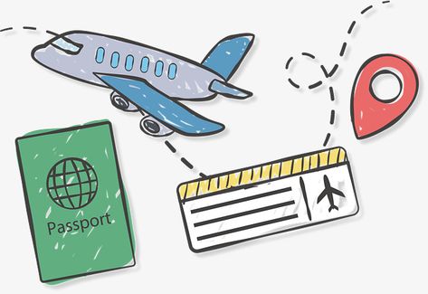 Iphone, Passport, Scrapbook, Ticket, Travel Logo, Travel Doodles, Travel Journal, Stickers, Planner