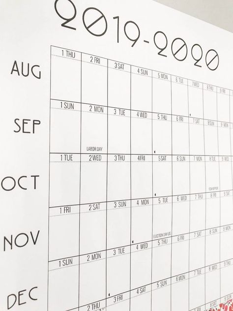JUST IN TIME FOR SCHOOL: A BLANK, PRINTABLE CALENDAR FOR THE FAM | As the school year approaches, an academic calendar is kind of exactly what we need. Blank, printable & fun for the whole fam — we're on it! | #TheMomEditHome #TheMomEditParenting #PrintableCalendar #SchoolCalendar #AcademicCalendar #SchoolYearCalendar #BlankCalendar #AtAGlanceCalendar #BackToSchoolOrganization #HomeOrganization #CustodyCalendar #FamilyCalendar #WallCalendar #PlanningTools Design, School Year, School Time, School Calendar, When School Starts, Calendar, Back To School Organization, At A Glance Calendar, Blank Calendar