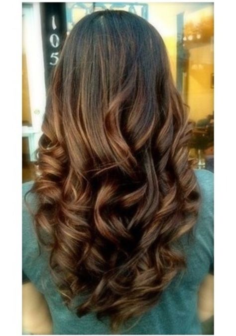 Long hair, styling creme, large hot rollers, light hold hair spray and a large barrel curling iron for touch up= Color is dark warm brown with caramel & warm auburn hi-lites. Long Hair Styles, Hair Styles, Curled Hairstyles, Curly Hair Styles, Pretty Hairstyles, Hair Hacks, Gorgeous Hair, Layered Hair, Long Brunette Hair