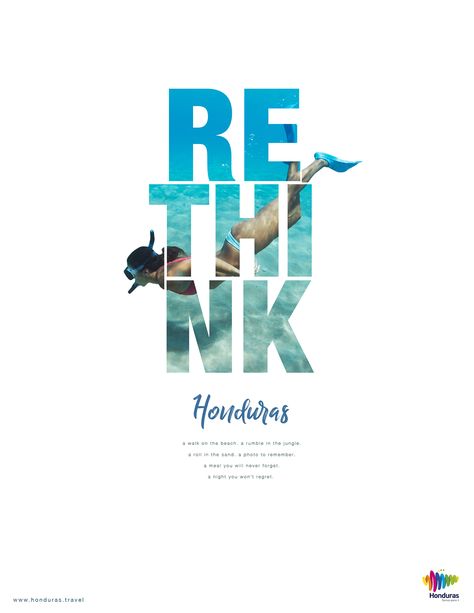 Rethink Honduras Print Campaign on Behance Graphic Design Posters, Web Design, Graphics, Typography Poster, Ads Creative, Typography Design, Print Ads, Graphic Design Typography, Advertising Design