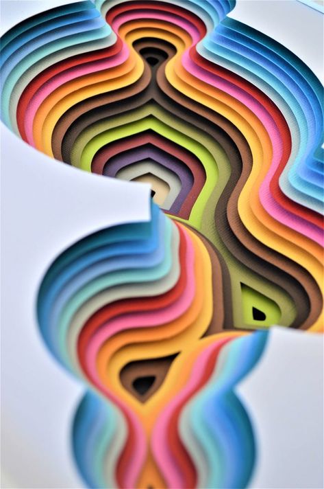 Fantastic Layered Paper Artworks by Daniel A du Preez - Inspiration Grid | Design Inspiration Design, Kunst, Sanat, Bunga, Layered Art, Abstract, Knutselen, Papier