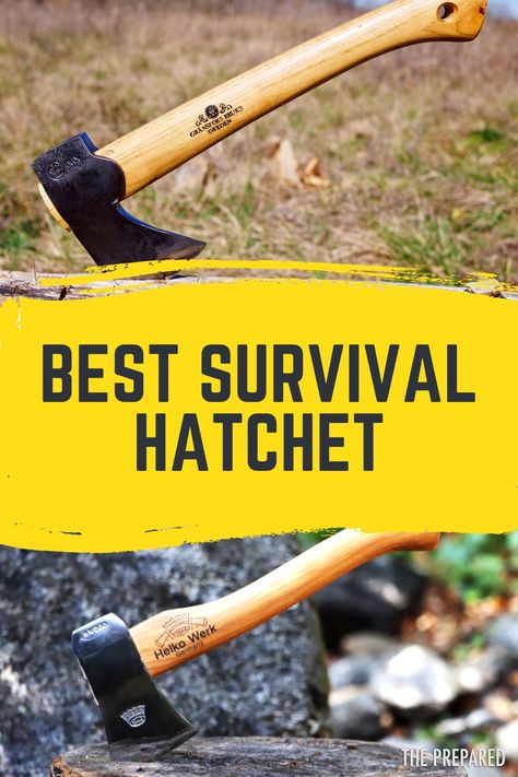 The best survival hatchets after 32 hours of testing. The hatchet is the "one tool" you want for wilderness survival. Sometimes called camping axe. #hatchet Primitive, Diy, Survival Gear, Toys, Camping, Survival Tools, Outdoor, Survival Skills, Survival Hatchet