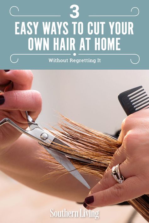 How To Cut Your Own Hair, Trim Your Own Hair, Diy Hair Trim, Cut Own Hair, Cut Hair At Home, Hair Cutting Techniques, Hair Hacks, Split Ends, Hair Trim