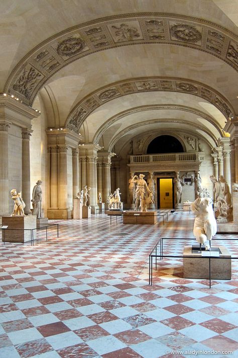 sculpture gallery on a Louvre after-hours tour in Paris Tours, Museums, Paris France, Paris Travel, Paris, Paris Tourist Attractions, Paris Tourist, London Museums, Museums In Paris
