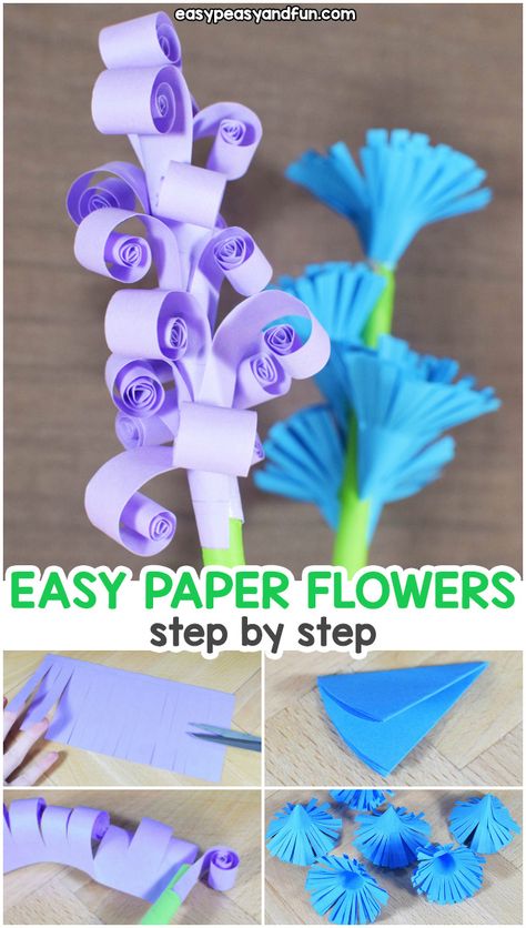 How to Make Easy Paper Flowers - Easy Peasy and Fun Diy, Origami, Easy Paper Flowers, How To Make Flowers Out Of Paper, How To Make Paper Flowers, Tissue Paper Flowers Easy, Paper Flower Diy Easy, Paper Flowers For Kids, Paper Flowers Diy Easy