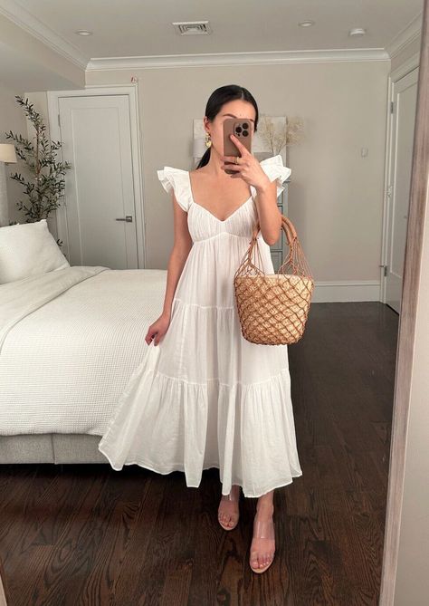 Outfits, Giyim, Style, Robe, Outfit, Styl, Cute Dresses, Cute White Dress, Romantic Style
