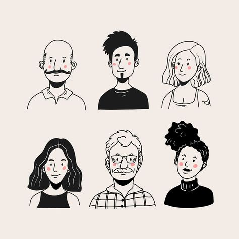 Drawing People, Character Design, Character Art, Man Illustration, Simple Character, Cartoon Character Design, Face Illustration, Persona, Illustration Character Design