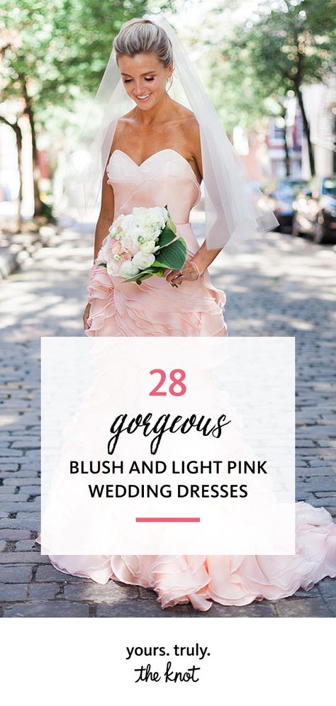 Perfect for brides who want to shake up tradition, but still look effortlessly bridal on their wedding day. Brides, Ideas, Wedding Dress, Rose Gold, Blush Color Wedding Dress, Blush Wedding Dresses, Blush Wedding Dress, Blush Pink Wedding Dress, Blush Wedding Gown