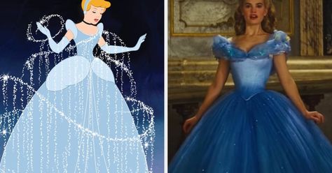 Which Do You Prefer: The Live-Action Or The Animated Version Of These Disney Dresses? Animation, Disney Animation, Foods, Chicken, Disney, Pineapple Boats, Pineapple Chicken, Cocktails You Should Know, Three Ingredient