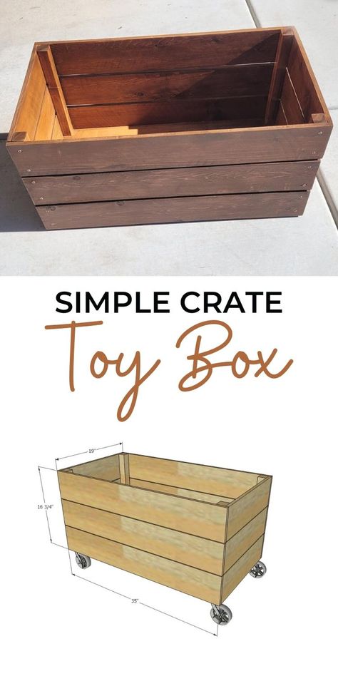 Ana White, Diy, Friends, Diy Storage Crate, Diy Toy Storage, Diy Toy Box Plans, Toy Box Plans, Diy Toy Box, Pallet Toy Boxes