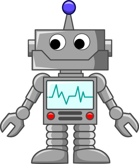 File:Cartoon Robot.svg - Wikimedia Commons Technology, Play, Parole, Enigma, Free, Play Doh, Google Play, Alphabet Writing, Always Learning