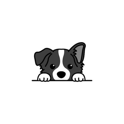 Collie, Cute Dog Drawing, Cute Dog Cartoon, Cartoon Dog, Collie Puppies, Cartoon Dog Drawing, Puppy Drawing, Dog Illustration, Dog Drawing