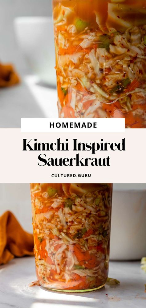You can now make our Cultured Guru Kimchi at home! Kimchi is a type of fermented food from Korea, and there are over 200 types. Learn how I make my absolutely delicious original kimchi recipe, similar to how I make sauerkraut, but with added kimchi-inspired ingredients.