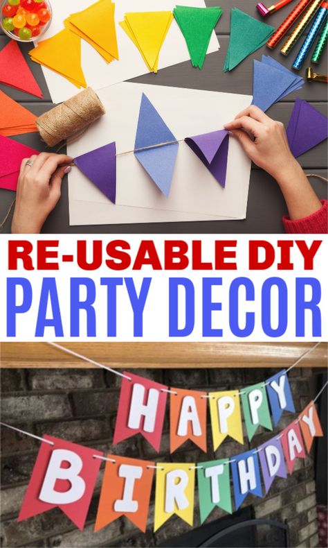 Home-made Party, Diy Party Decorations, Diy Birthday Decorations At Home, Diy Birthday Decorations, Diy Birthday Party, Birthday Party Decorations Diy, Diy Party, Party Decorations, Diy Birthday Banner