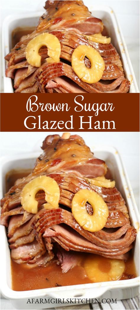Ham In The Oven, Baked Spiral Ham, Ham Recipes Baked, How To Cook Ham, Cooking Spiral Ham, Baked Ham, Ham Recipes, Baked Ham With Pineapple, Ham Glaze Recipe
