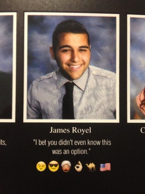 The Emoji Quote: | The 38 Absolute Best Yearbook Quotes From The Class Of 2014 Funny Memes, Funny Stuff, Humour, Funny Quotes, Funny Yearbook Quotes, Funny Yearbook, Hilarious, Senior Quotes Funny, Laugh