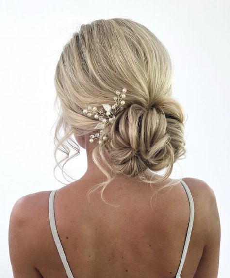 Prom, Extensions, Bridal Hair Updo With Veil, Wedding Hairstyles With Veil, Bridal Hair Updo, Wedding Hairstyles Updo, Wedding Hairstyles Bridesmaid, Wedding Bun Hairstyles, Low Bun Wedding Hair
