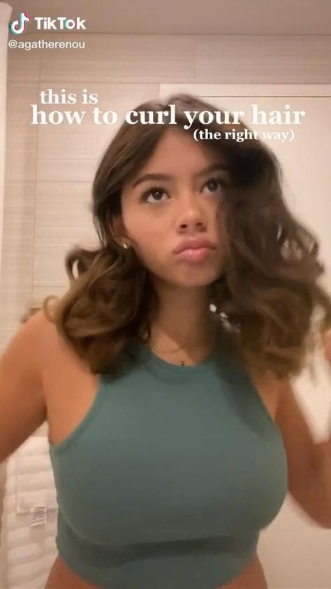 @ agatherenou on tik tok Curling, How To Curl Your Hair, How To Curl Hair, How To Curl Hair With Curling Iron, Curl Hair Tutorials, Curl Hair Styles, Hair Tips Video, Blowout Hair, Curls For Short Hair