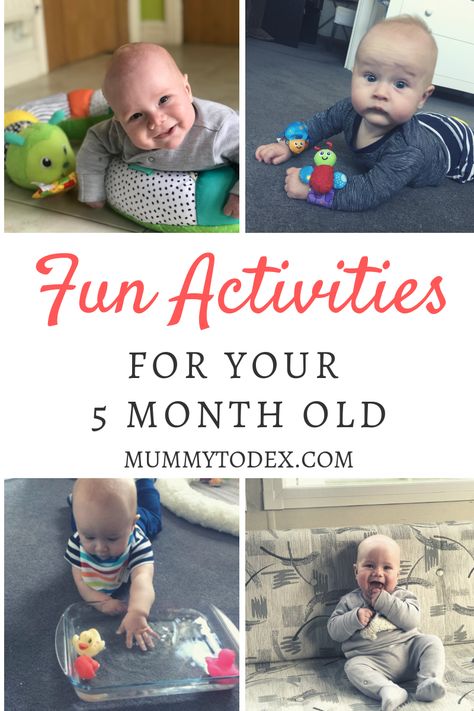 Lots of fun activities to try with your 5 month old baby including tummy time tricks and fun toys to use. #5monthold #babyactivities Play, Montessori, Pre K, 5 Month Old Baby Activities, 6 Months Old Activities, 6 Month Baby Activities, 8 Month Old Baby Activities, Baby Development Activities, 4 Month Old Baby Activities
