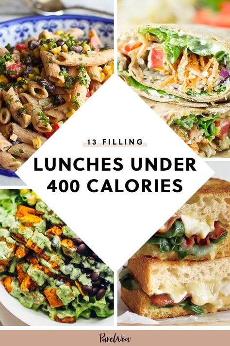13 Filling Lunches Under 400 Calories #purewow #weightloss #food #lunch Lunch 400 Calories, Lunch Under 500, Things To Take For Lunch To Work, Calorie Lunch Ideas, 5 6 Meals A Day Plan, 500 Calorie Meals Lunches, Under 400 Calorie Lunches, Lunch Under 400 Calories, 750 Calorie Meal