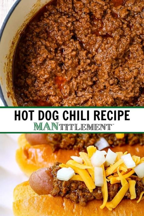 Homemade Hot Dog Chili, Hotdog Chili Recipe, Hot Dog Chili Sauce Recipe, Hot Dog Chili Sauce, Hot Dog Chili, Homemade Hot Dogs, Hot Dog Sauce Recipe, Hot Dog Sauce, Hot Dog Recipes