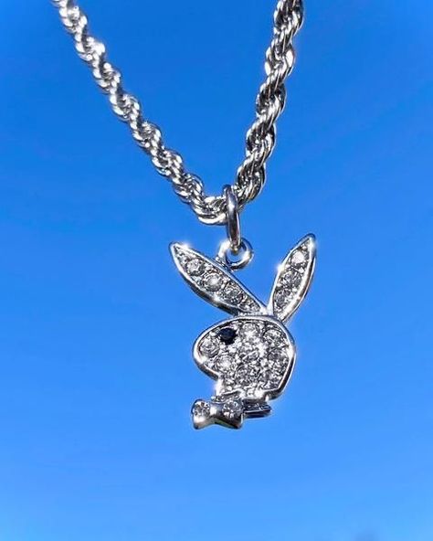 Bijoux, Rabbit Necklaces, Bow Pendants, Bunny Necklace, Girly Jewelry, Playboy Bunny, Cute Jewelry, Rabbit Pendant, Y2k Necklace
