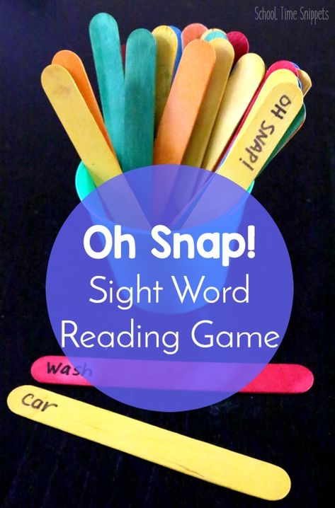 OH Snap! Sight Word Reading Game | School Time Snippets Sight Word Games, Sight Words, Play, Pre K, Sight Word Fun, Word Games For Kids, Sight Word Activities, Sight Word Practice, Teaching Sight Words