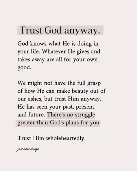 Inspiration, Christ, Instagram, Your Will Be Done, Trusting God Quotes Faith, Trusting God Quotes, Trust God's Timing Quotes, Trust In God Quotes, Trust God's Timing