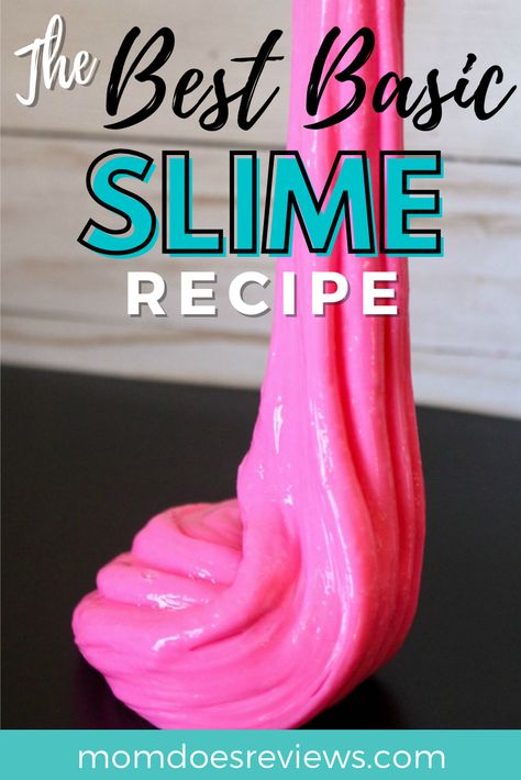 Diy, Pre K, Basic Slime Recipe, Homemade Slime Recipe, Homemade Slime, Diy Slime Recipe, Easy Slime Recipe, How To Make Slime, Make Slime At Home