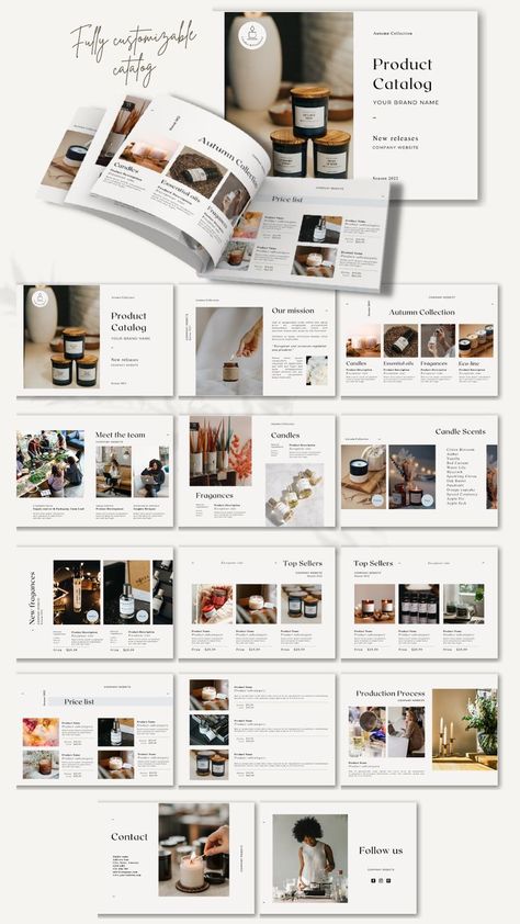 Editable Line Sheet Template Canva | Product Prizing Catalog | Display & Prizing Wholesale Ebook | Instant Download Layout Design, Catalogue Cover, Ideas, Layout, Design, Template, Desain Grafis, Catalog, Catalog Design