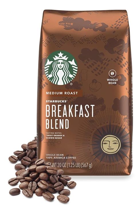 Our Breakfast Blend is a medium-roasted coffee with a bright, crisp and vibrant flavor. While we've updated our look and how we describe our tasting notes, Starbucks Breakfast Blend is still the same bright and tang.y, great-tasting coffee you know and love Enjoy the Starbucks coffee you love without leaving the house. State of Readiness: Needs to Be Fully Cooked. Starbucks, Cold Brew Coffee, Breakfast Blend, Coffee Breakfast, Best Coffee, Starbucks Breakfast, Coffee Flavor, Starbucks Coffee Beans, Blended Coffee
