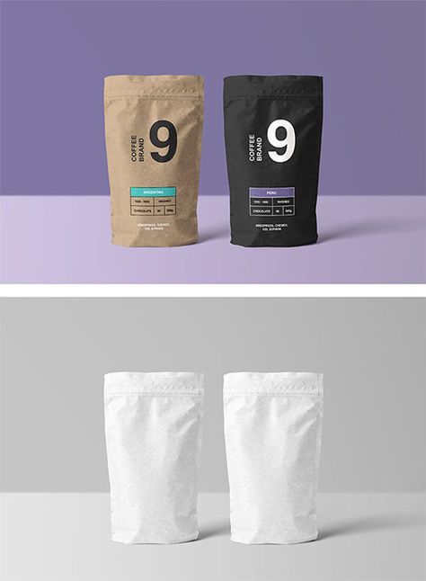 Mock Up, Packaging, Coffee Packaging, Coffee Bag, Packaging Mockup, Food Packaging Design, Bag Mockup, Packaging Design, Mockup Templates