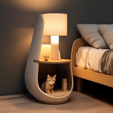 Shared pet furniture series for people and pets Design, Home Décor, Interior, House Design, Luxury Cat Bed, Modern Cat Furniture, Pet Furniture, Cat Room, Cat House