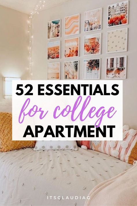 If you’re going to college PLEASE check this college apartment essentials list!!!! It’s the best I’ve ever seen and shows you exactly what you need. It’s perfect if you’re looking for budget college apartment essentials. I LOVED it. Design, Decoration, College Dorm Rooms, Home Décor, College Apartment Necessities, College Apartment Checklist, College Apartment Needs, College Apartment Gift, College Necessities