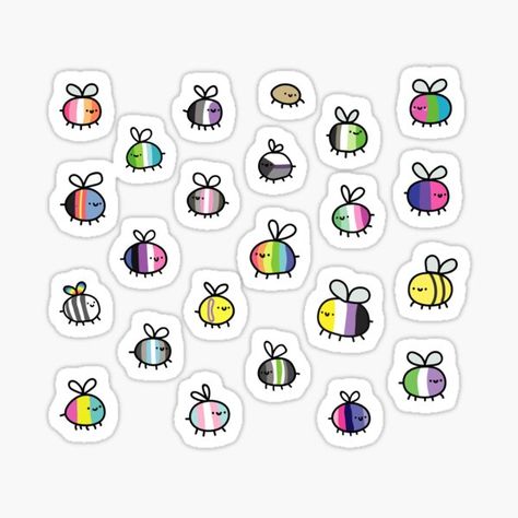 Pride Stickers | Redbubble Pride Stickers, Cute Stickers, Bee Sticker, Lgbt Sticker, Unique Stickers, Unique Sticker, Gay Sticker, Pride Flags, Aesthetic Stickers