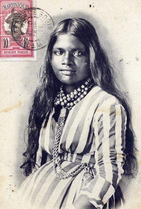 Indiana, Vintage, India, Portrait, Vintage Postcard, American Women, American, Belle Epoque, American Indians