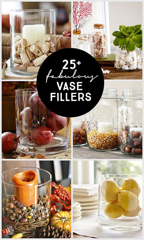 25+ Vase Filler Ideas | Live Laugh Rowe | Bloglovin' Decoration, Mason Jars, Diy, Wedding, Centrepieces, Centerpieces, Wedding Backdrop, Centerpiece, Diy Decor