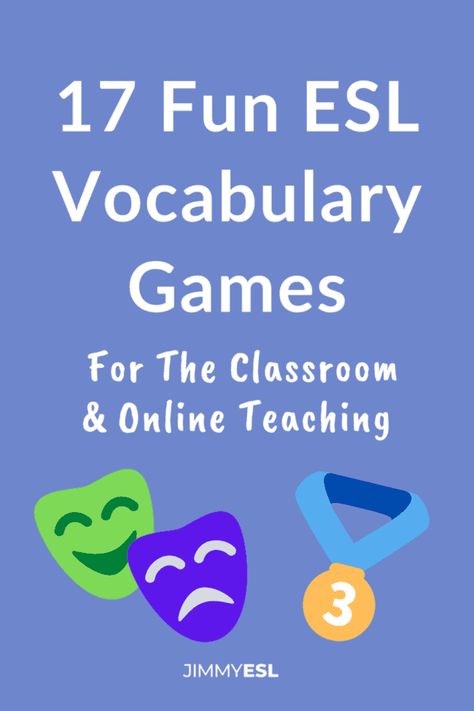 17 Fun ESL Vocabulary Games to Teach Kids and Adults Reading, Vocabulary Games, English Games Online, Fun English Games, Vocabulary Games For Kids, English Vocabulary Games, English Grammar Games, Games In English, Vocabulary Activities