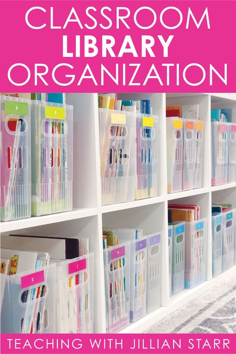 Classroom Library Organization: How should I set up my classroom library? Get ideas to organize and label your books, easy tips to create an inviting space for your students, discuss bins vs. no bins, organizing by level vs. no levels, and creating systems that will work for elementary classrooms. (Perfect for 1st grade, 2nd grade, 3rd and 4th grade classrooms) #classroomlibrary #librarysetup #libraryorganization #classroomorganization #libraryideas Classroom Ideas, Reading, Elementary Library, School Organization, Student Organization, School Classroom, Class Library, Library Organization, Kindergarten Library
