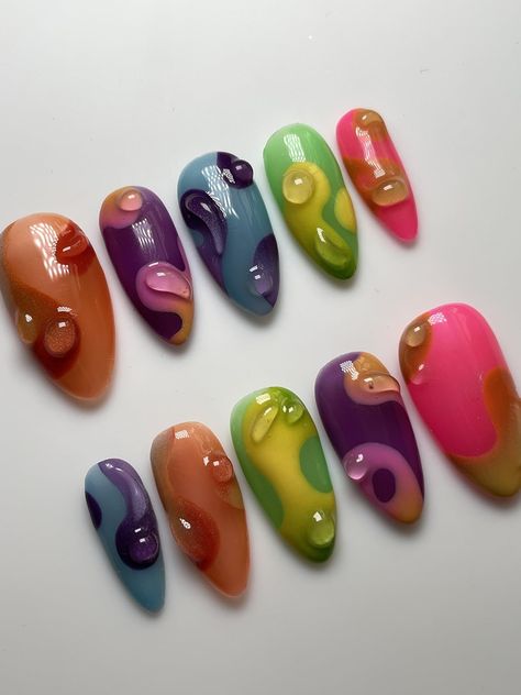 Shop recommended products from INNERBLOOM NAILS on www.amazon.com. Learn more about INNERBLOOM NAILS's favorite products. Funky Nail Art, Water Nails, Diy Nails, Fire Nails, Best Acrylic Nails, Exotic Nails, Uñas, Minimalist Nails, Crazy Nail Art