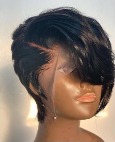 Human Hair Lace Wigs, Short Human Hair Wigs, Short Pixie Wigs, Quick Weave Hairstyles, Wig Hairstyles, Short Cut Wigs, Curly Hair Styles, Short Hair Wigs, African Hair Braiding Styles