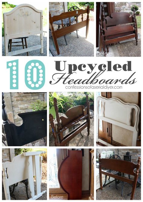 Diy, Design, Upcycled Furniture, Upcycling, Repurposed Furniture, Repurposed Headboard, Upcycle Bed, Upcycle Headboard, Twin Headboard Repurpose