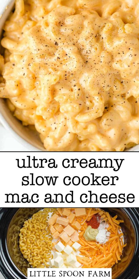 Crockpot Mac And Cheese, Crockpot Recipes Easy, Mac And Cheese, Mac And Cheese Homemade, Crockpot Recipes Slow Cooker, Crockpot Recipes, Crock Pot Food, Crockpot Dishes, Crock Pot Cooking