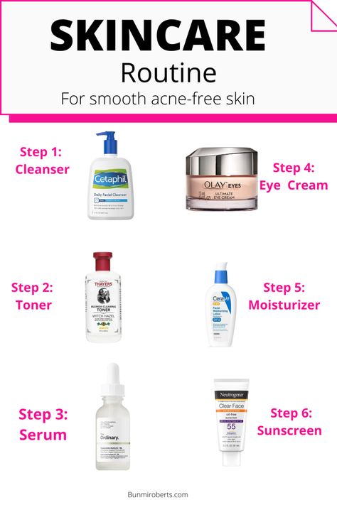 Affordable Skin Care Routine, Drugstore Skincare Routine, Skin Care Routine Steps, Affordable Skin Care, Basic Skin Care Routine, Skincare Routine, Daily Skin Care Routine, Best Drugstore Toner, Facial Skin Care Routine