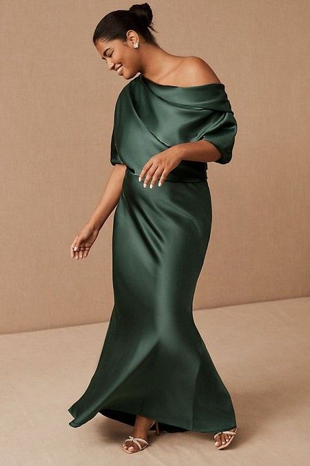 Wedding Guest Dresses for Grown-ass Women: 45+ Stylish Options for Fall and Winter - Wardrobe Oxygen Gowns, Plus Size Dresses, Plus Size Gowns, Satin Maxi Dress, Formal Dresses Long, Guest Dresses, Column Gown, Column Dress, Mother Of The Bride Dresses