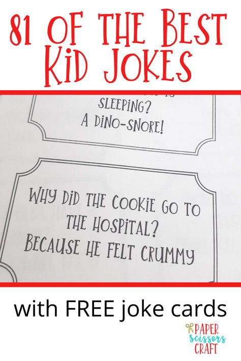 the best kid jokes with free joke cards for kids to help them learn how to read Jokes, Crafts, Jokes Kids, Ideas, Funny Jokes, Kid Friendly Jokes, Kid Jokes, Best Kid Jokes, Funny Jokes For Kids