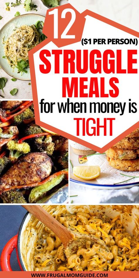 Budget Meals Recipes, Struggle Meals, Cheap Family Dinners, Cheap Meal Plans, Frugal Meal Planning, Frugal Cooking, Cheap Family Meals, Easy Cheap Dinners, Large Family Meals