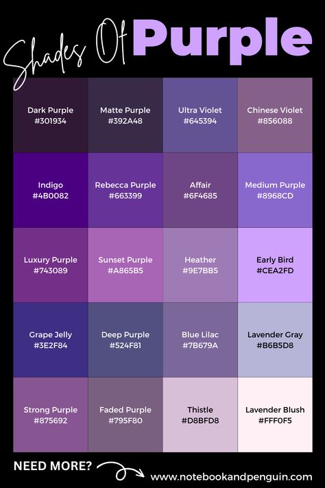 Art, Design, Haar, Kolor, Hair Color Names, Fad, Palette Hair Color, Royal Purple Color, Mor