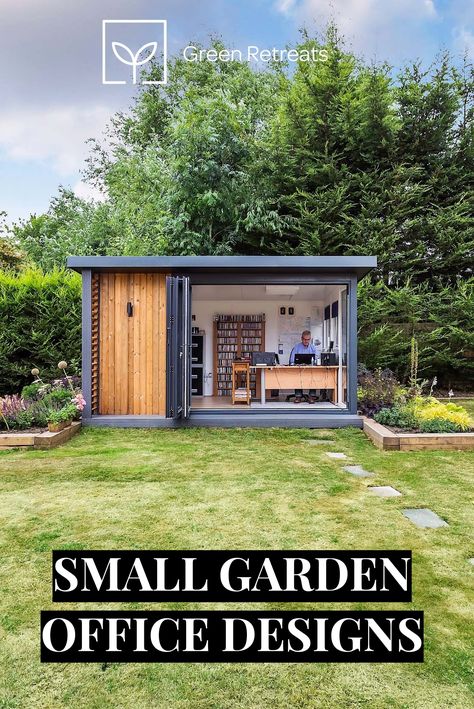 Home, Outdoor, Small Garden Office, Garden Office Ideas, Garden Office Shed, Garden Home Office, Garden Office, Backyard Office, Outdoor Office