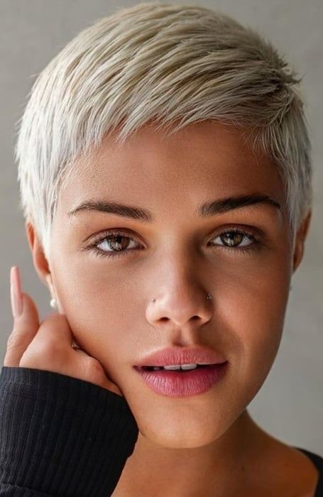 40 Edgy Short Pixie Cut for 2023 - The Trend Spotter Pixie Haircuts, Pixie Cuts, Short Hair Cuts For Women Pixie, Shaved Pixie Cut, Shaved Pixie, Pixie Cut Thin Hair, Bardot Bangs, Fine Hair Pixie Cut, Pixie Haircut Fine Hair